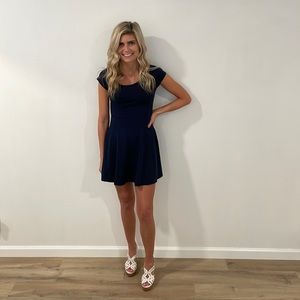 Hollister Dress - Size XS (Navy Blue) Lace Back
